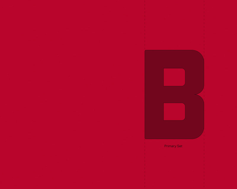 Close up of Red R in Benromach font